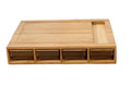 Multifunctional Bamboo Cutting Board with Detachable Storage Containers - Kitchen Organizer for Vegetables, Fruits & Ingredients
